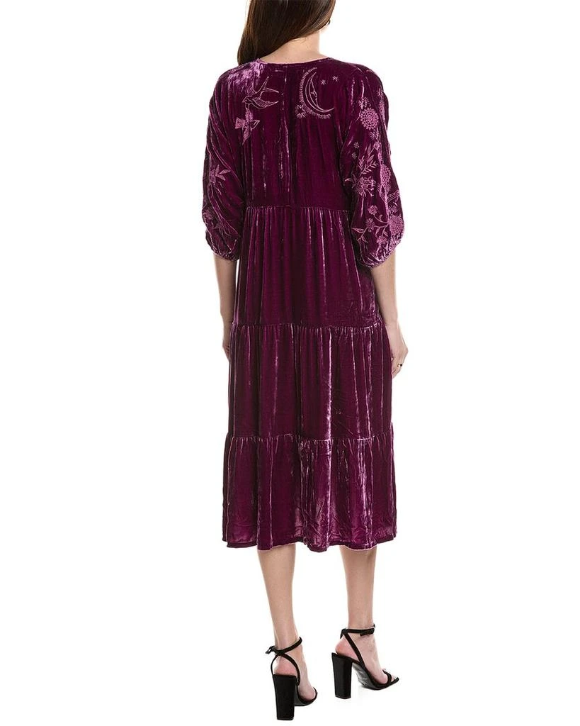 Johnny Was Petite Torine Silk-Blend Midi Dress 2