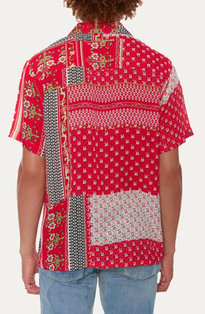 Raga Floral Short Sleeve Button-Up Shirt
