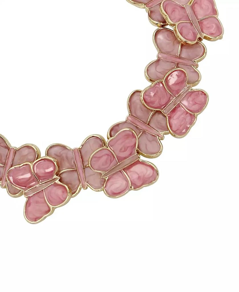 Betsey Johnson Pink Sweetheart Butterfly Link Bracelet 3