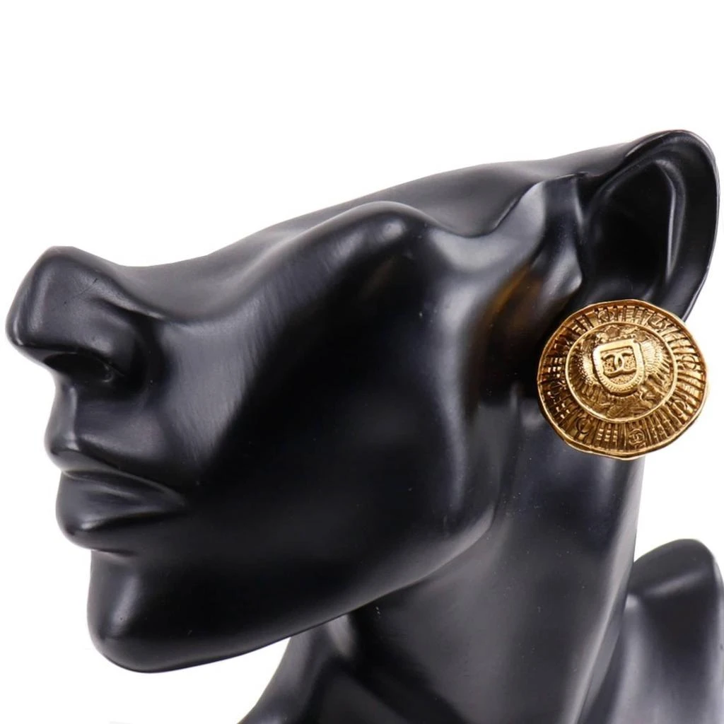 Chanel Plating Clip Earrings (Pre-Owned) 2