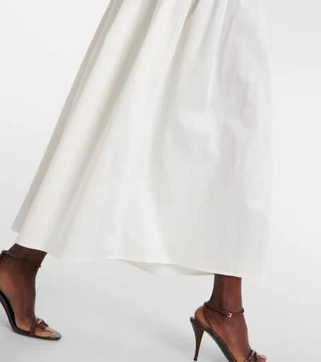 Tove Lauryn strapless cotton-blend midi dress 5