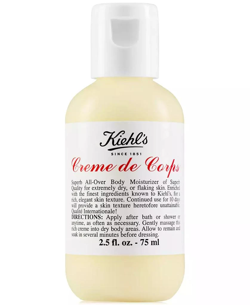 Kiehl's Creme de Corps Body Lotion with Cocoa Butter, 2.5 oz. 1