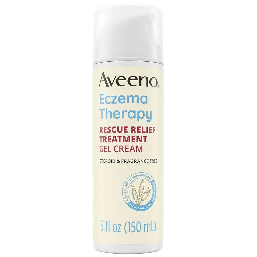 Aveeno Eczema Therapy Rescue Relief Treatment Gel Cream Fragrance-Free