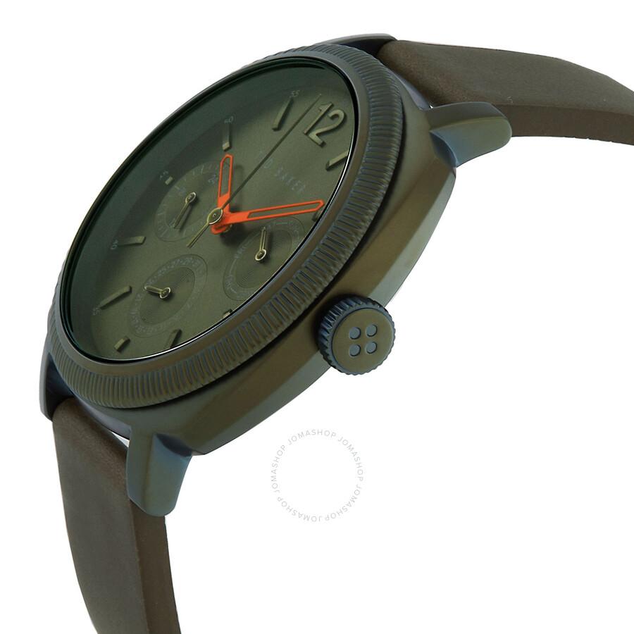 Ted Baker London Caine Multifunction Quartz Green Dial Men's Watch BKPCNF102