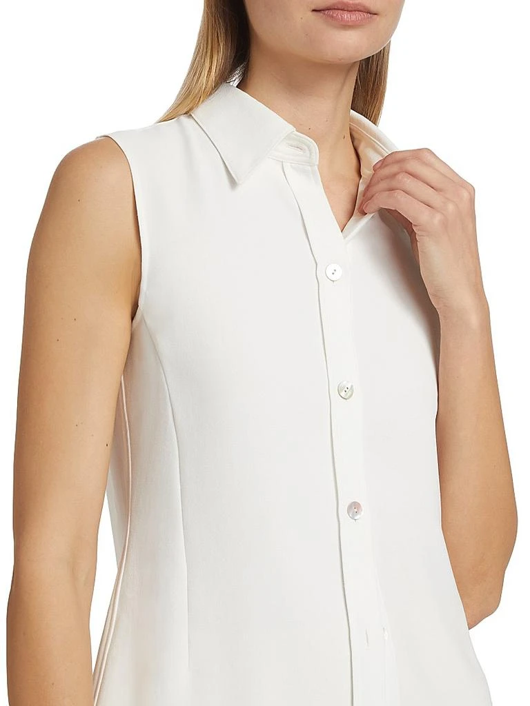 Vince Sleeveless Button-Front Shirt 6