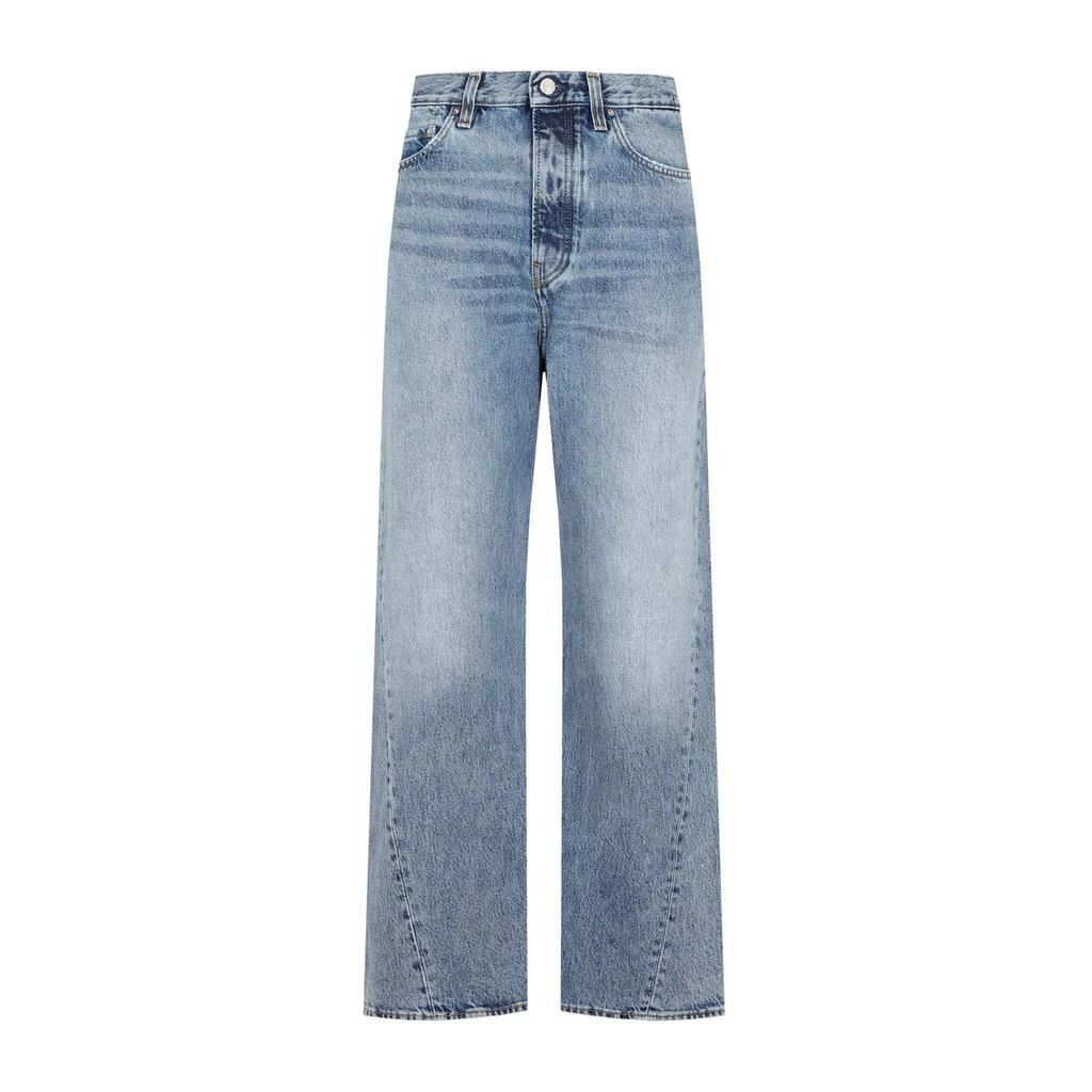 Totême Totême Logo Patch Straight Leg Jeans 1