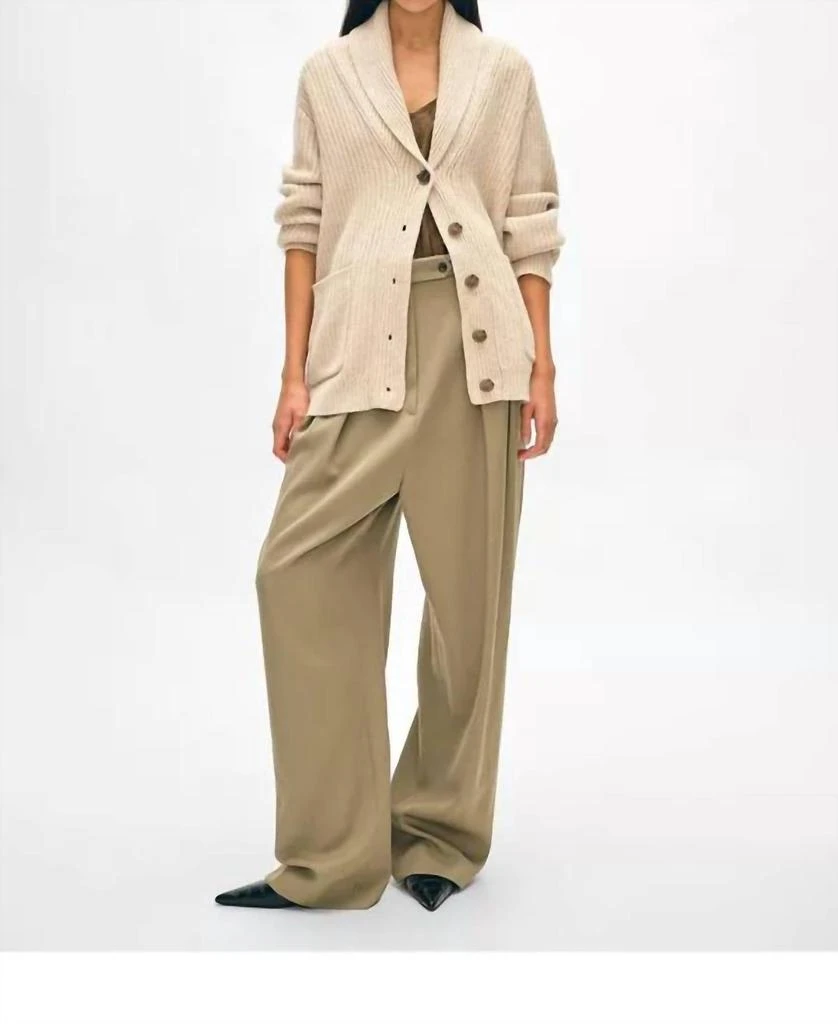 White + Warren White + Warren - Cashmere Blend Marl Coatigan 4