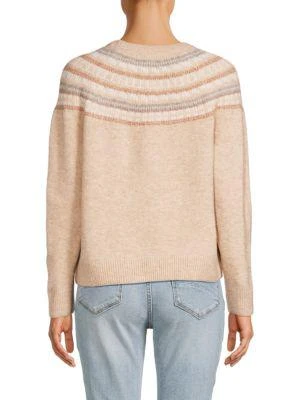 Calvin Klein Raglan Fair Isle Crewneck Sweater 2