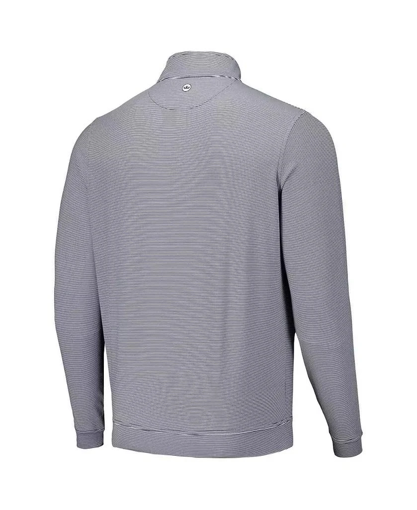 Peter Millar Men's Navy Boston Red Sox Perth Sugar Stripe Performance Quarter-Zip Top 2
