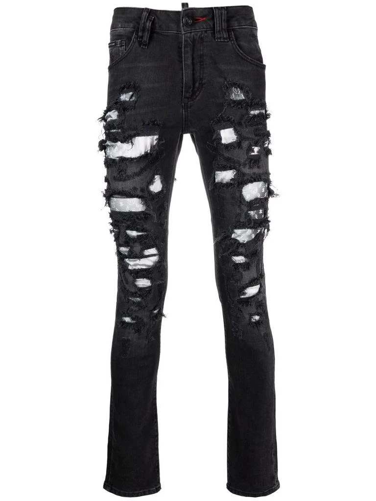 Philipp Plein low-rise skinny jeans - men -  -  - Black 1