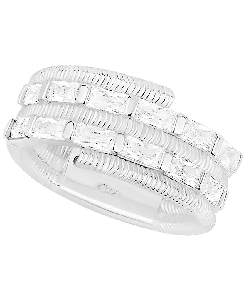 And Now This Cubic Zirconia Silver Plated Band Ring, Macy
s Exclusive