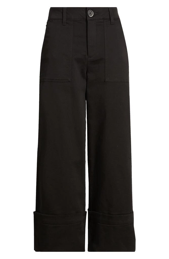 Wit & Wisdom 'Ab'Solution Skyrise Patch Pocket Crop Wide Leg Twill Pants 5