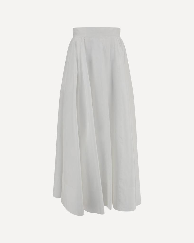 スカート A FERRETTI a Ferretti Virgin Wool Midi Skirt Alberta Ferretti High-Waisted Pleated Midi Skirt in Green