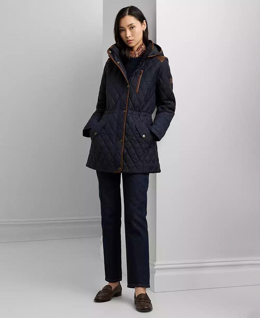 Lauren Ralph Lauren Blue Quilted factory Jacket - PETITE