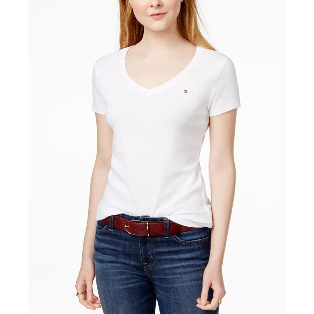 Tommy Hilfiger Women's V-Neck T-Shirt, Created for Macy's