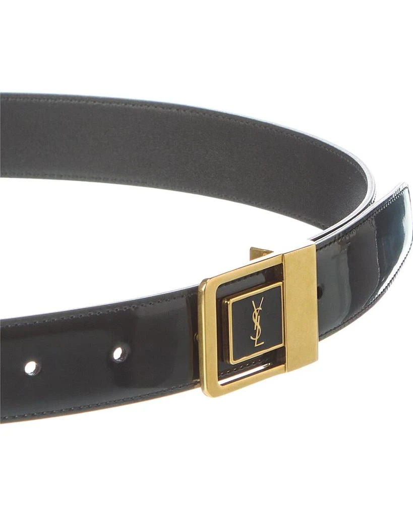 Yves Saint Laurent LA 66 Lacquered Leather Belt 2