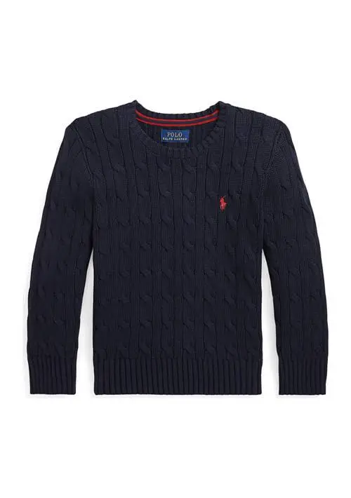 Ralph Lauren Boys 2-7 Cable Knit Cotton Sweater 1