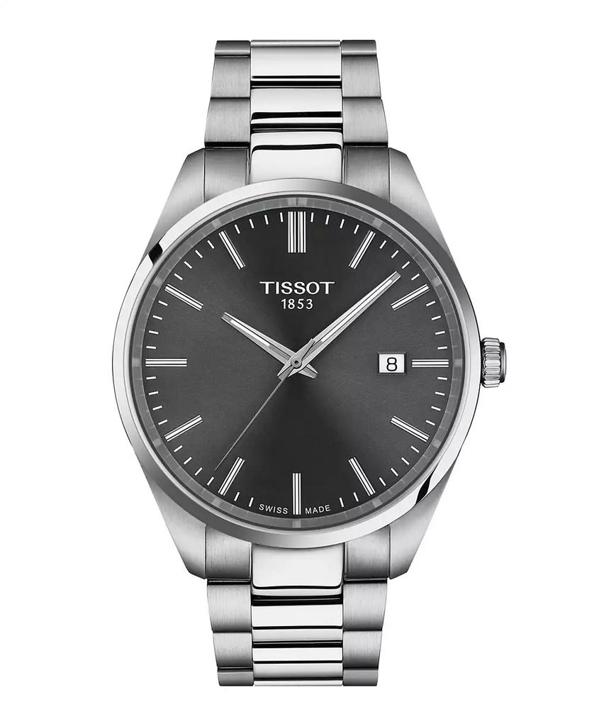 Tissot Men's gray stainless steel Bracelet Watch, 40mm