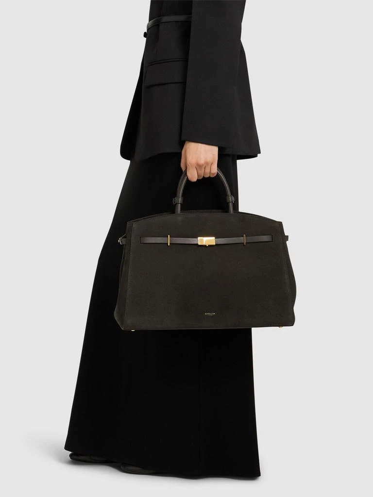Demellier The Hudson Suede Top Handle Bag 1