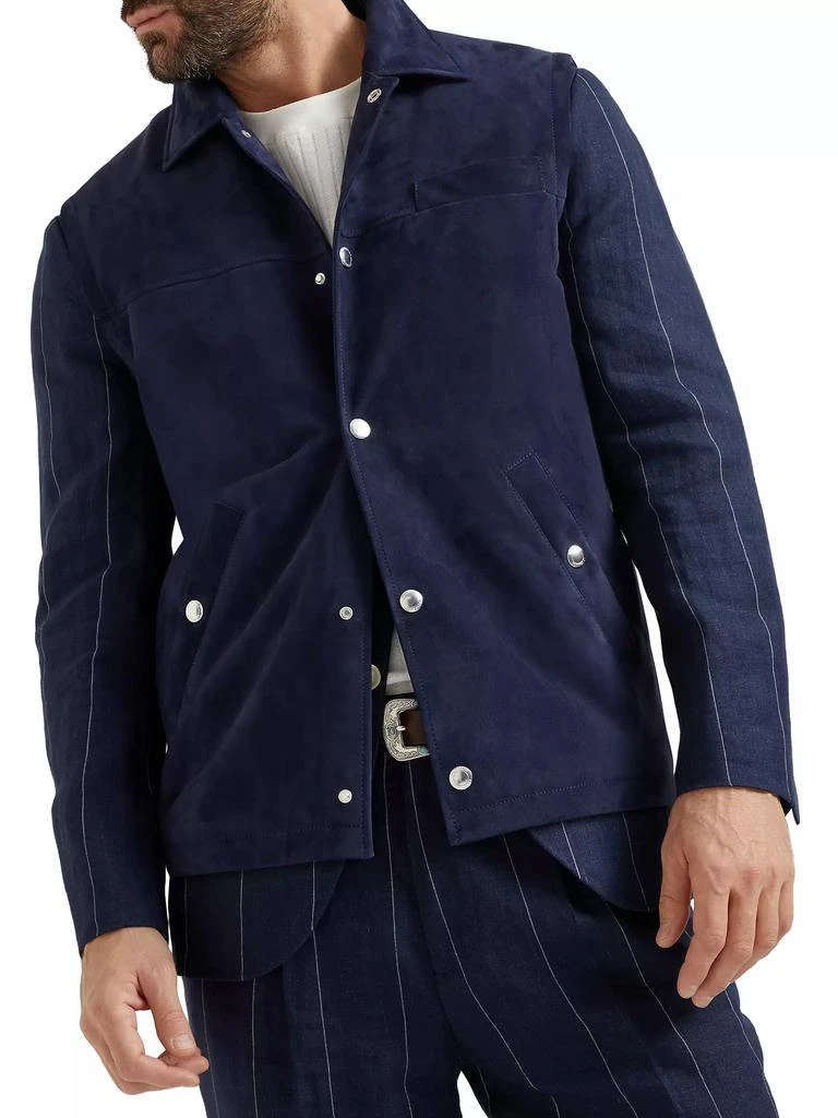 Brunello Cucinelli Suede Vest with Thermore Padding 2