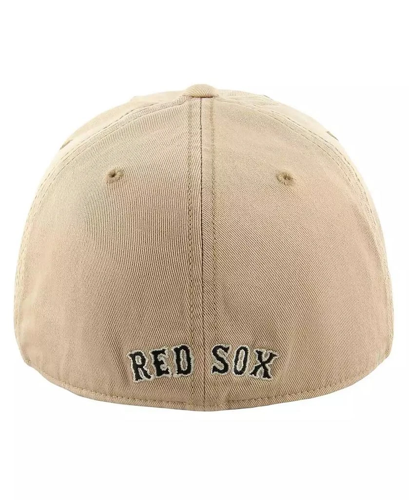 47 Brand Men's Khaki Boston Red Sox Dusted Franchise Fitted Hat 2