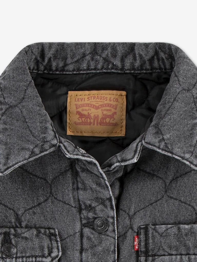 Levi
s Levi
s Girls Quilted Trucker Jacket in Black 3