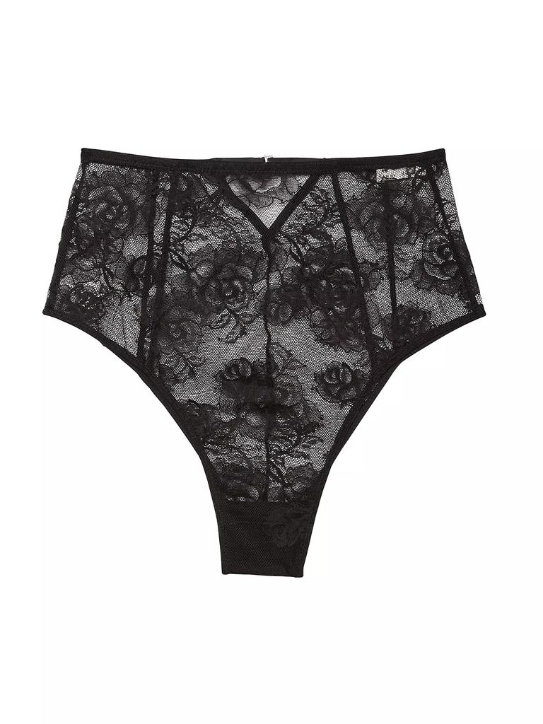 Fleur du Mal Bouquet Lace High-Rise Briefs