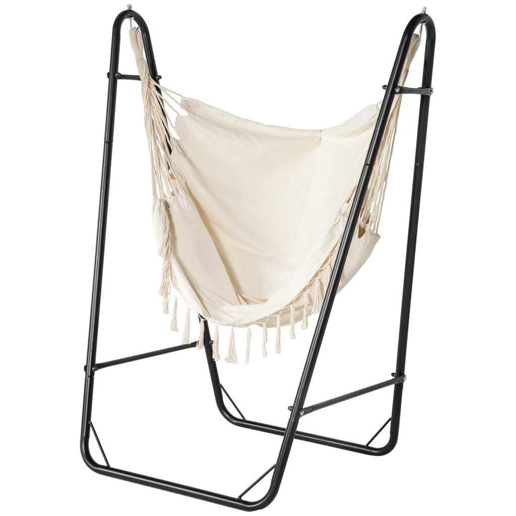 Hivvago Hanging Hammock Chair with U-Frame Stand