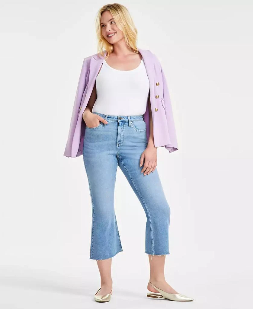 On 34th Women's High-Rise Cropped Flare Jeans, Created for Macy's 1
