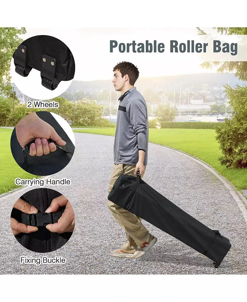 Mecale 10 X 10 FT Pop up Canopy Tent with 4 Removable Sidewall 8