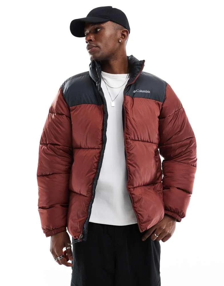 Columbia Columbia Puffect III jacket in burgundy 2