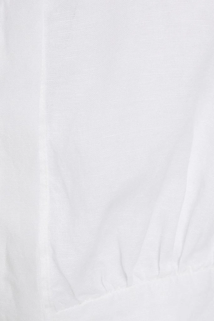 ONIA Cropped linen and Lyocell-blend shirt 4