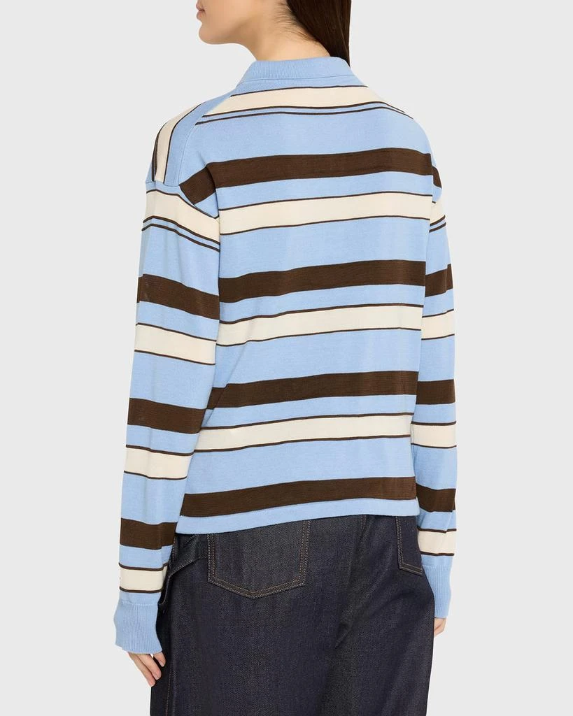 JW Anderson Striped Knit Rugby Polo Shirt 3