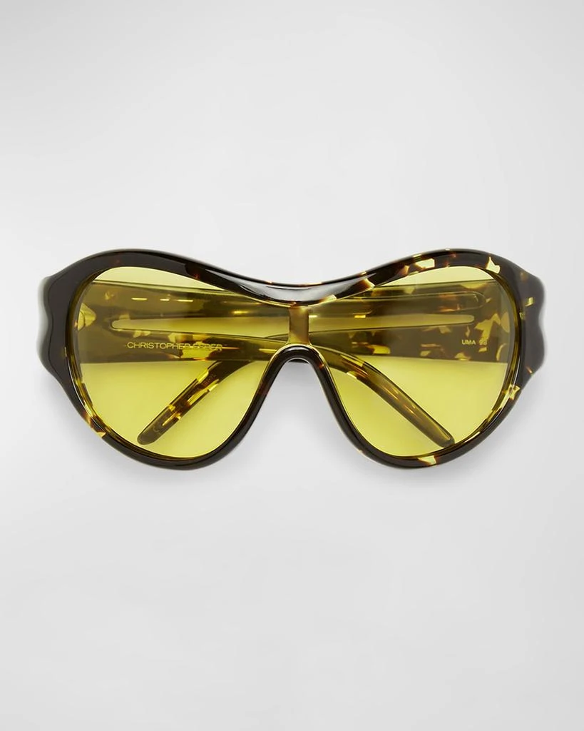 Christopher Esber Uma Acetate Shield Sunglasses  display picture 1