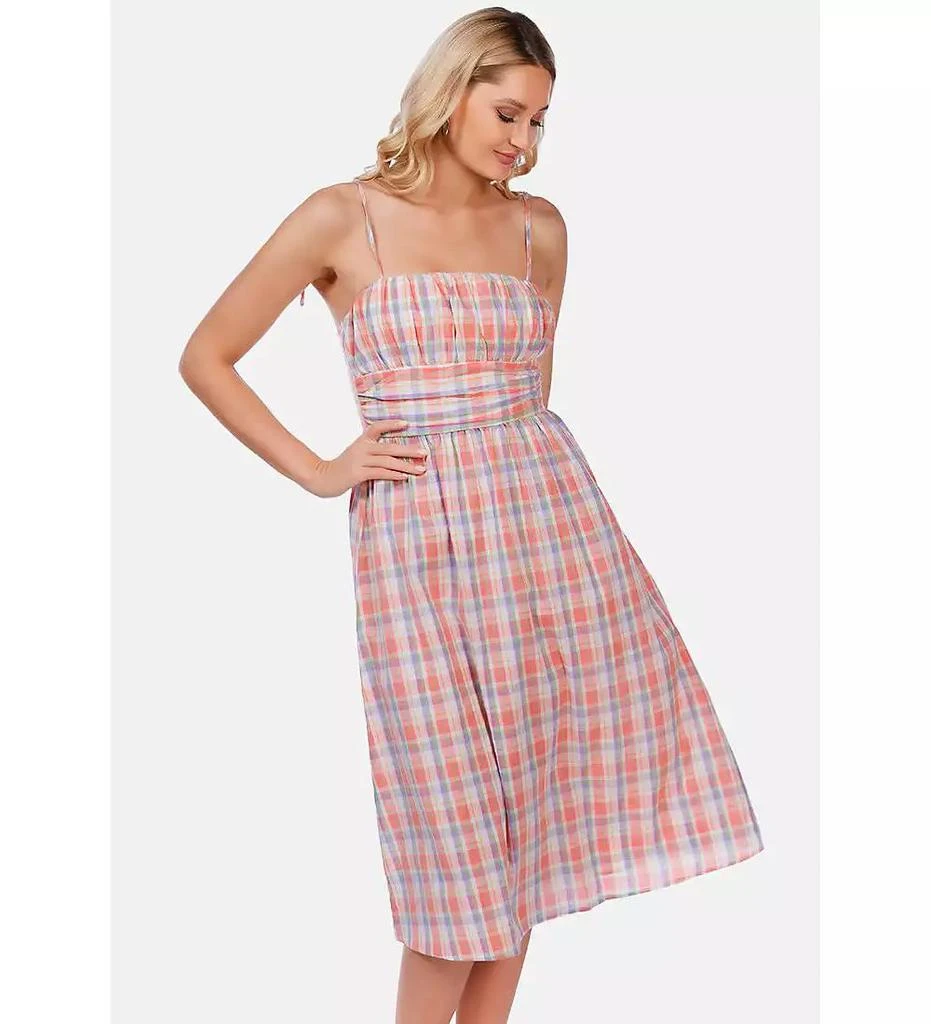 London Rag Women
s Checkered Midi Dress Slip Dress 3