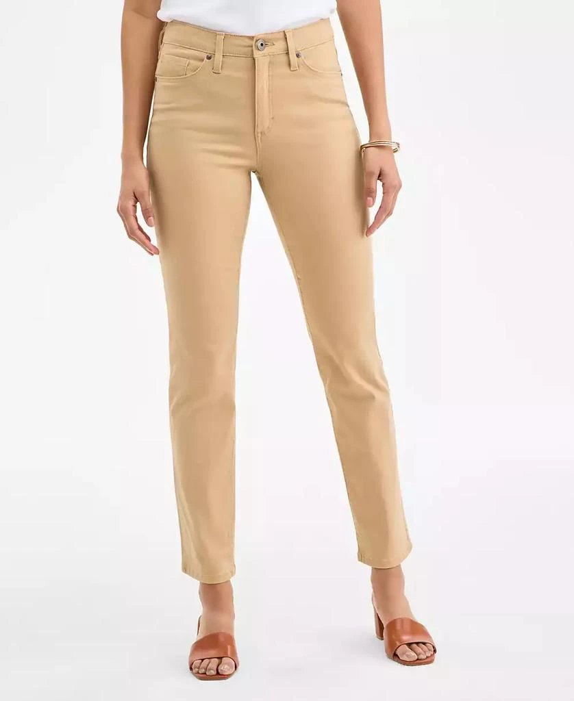 Style & Co Women's Straight-Leg High Rise Twill Pants, Created for Macy's 3