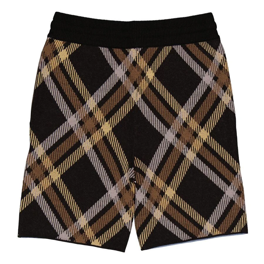 Burberry Boys Blue Milo Contrast Check Shorts 2