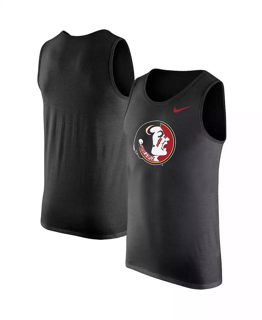 NIKE Men's Black Florida State Seminoles Vintage-like Logo Performance Tank Top
