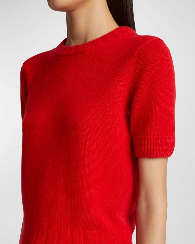 Khaite Luphia Puff-Sleeve Cashmere Sweater 5