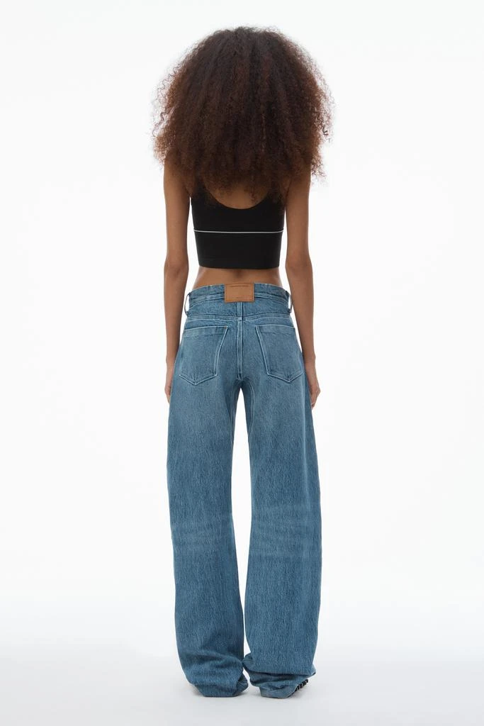 Alexander Wang LOGO ELASTIC BRA IN RIBBED JERSEY 4