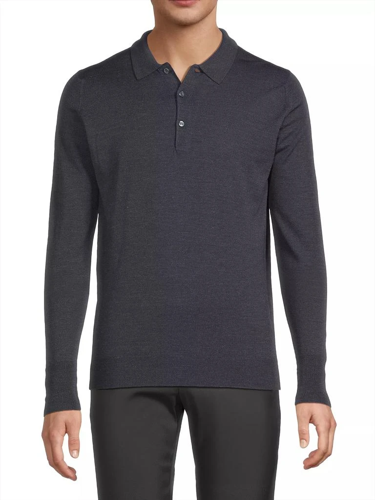 John Smedley Cotswold Merino Wool Polo Shirt 3