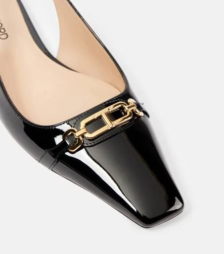 Tom Ford Whitney patent leather slingback flats 5