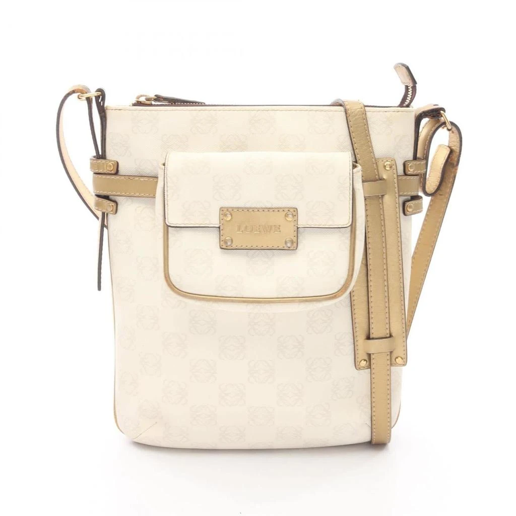 Loewe Coated Canvas Leather Shoulder Bag (Pre-Owned)