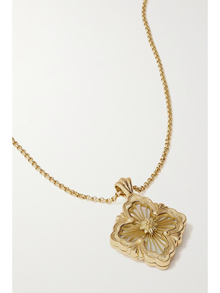 Buccellati Opera Tulle 18k 黄金珍珠母项链