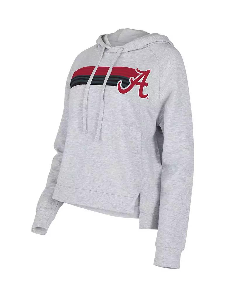 Concepts Sport Women's Gray Alabama Crimson Tide Cedar Tri-Blend Raglan Pullover Hoodie