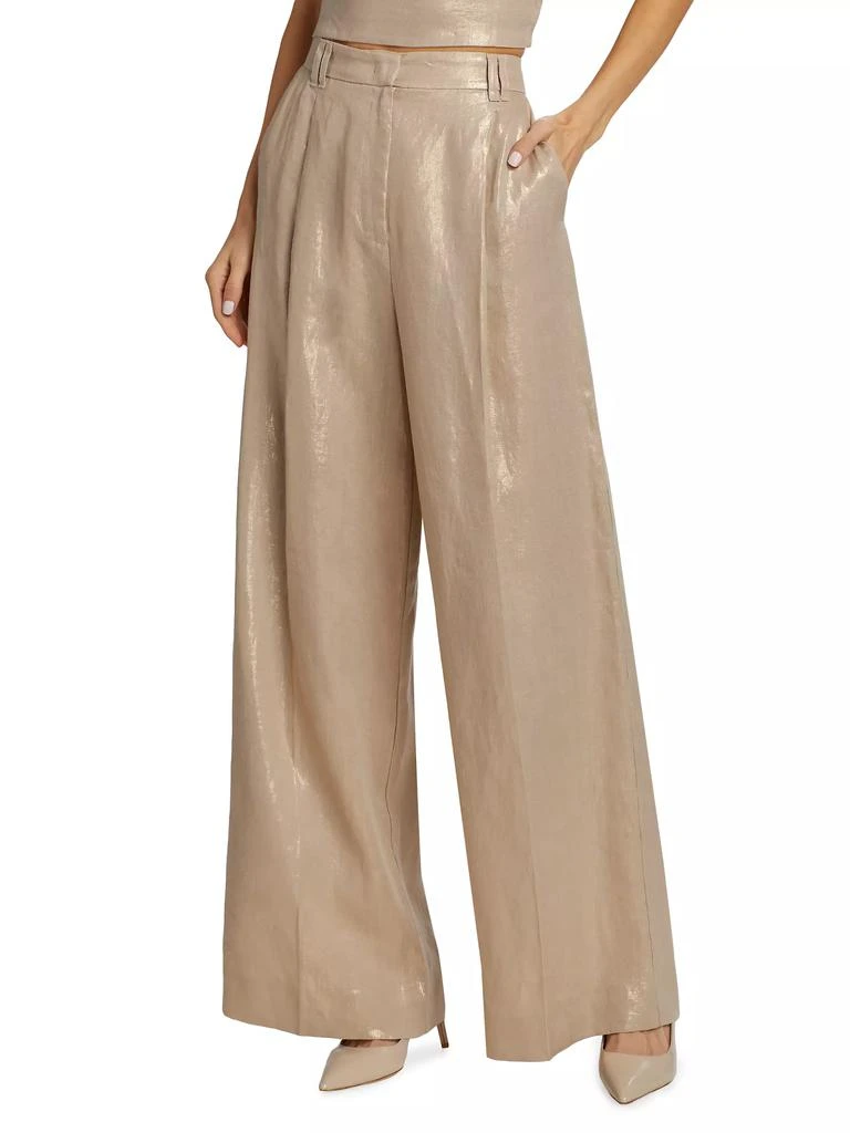 Marella Stiria Linen Wide-Leg Pants 3