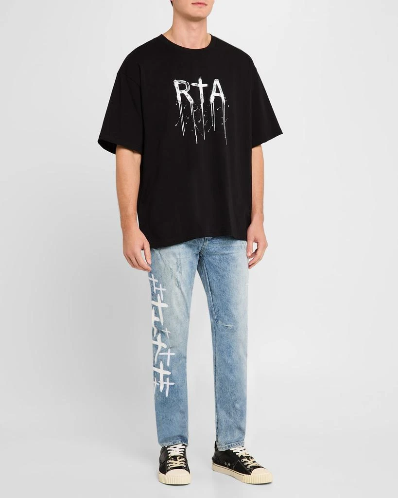 RTA Men's Bryant Jeans with Cross Patches 2