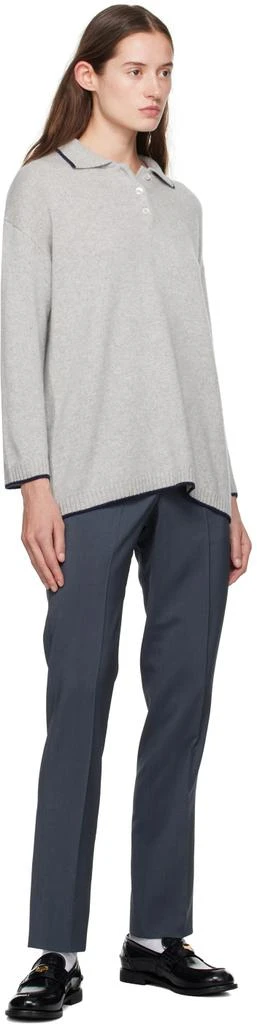 HommeGirls Gray Three Button Polo 4