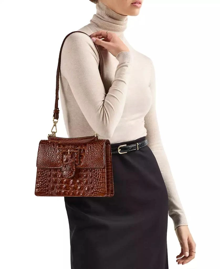 Brahmin Hallie Copa Cabana Small Leather Satchel 6