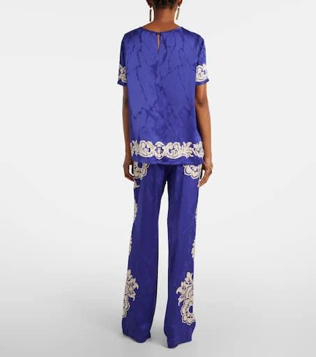 ETRO Floral satin top 3
